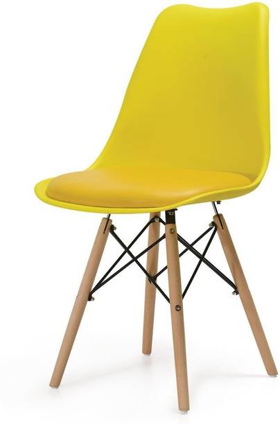 Deal Dhamaal Eames Replica Nordan Iconic Chair in Yellow Colour Plastic Living Room Chair