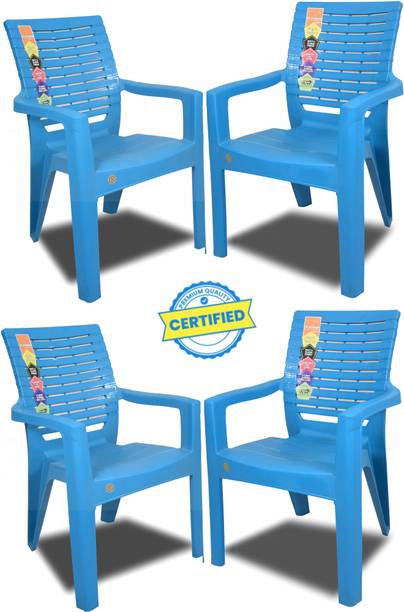 COMFORT Creation High Back Heavy Duty Ortho Chair for Home Office, Restaurant (Weight Load 180kg) Plastic Living Room Chair