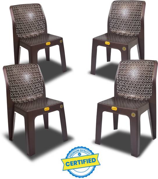 COMFORT Creation Oxy Plastic Chair for Home/Glossy Finish Chair for Office/Dining Room, Kitchen Plastic Outdoor Chair