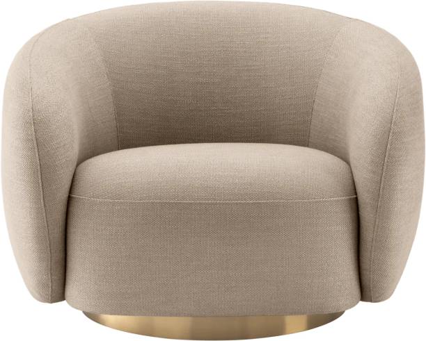 Kingsman Furnitures Brok Swivel Chair Fabric Living Room Chair