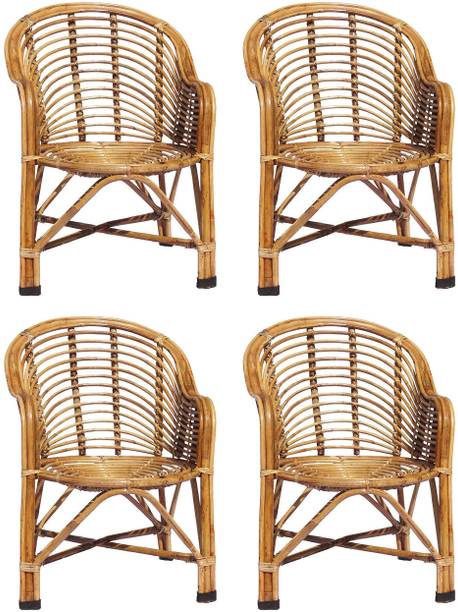 RAINBOW Bamboo Bait Rattan (Natural, Antique) for Lawn,Room ,Indoorchair with Cushion Cane Outdoor Chair