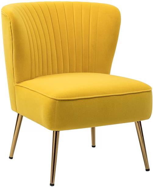 Doe Buck Doe Buck Velvet Beato Accent Chair/Lounge Chair with Gold Legs. Foam Living Room Chair