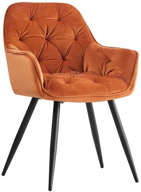 Doe Buck Doe Buck Velvet Runge Accent Chair with Black Legs. Foam Living Room Chair