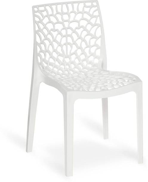 COMFORT Creation Web Plastic Chair| Armless Chair for Dining Room Set, Cafe and Restaurents Plastic Living Room Chair