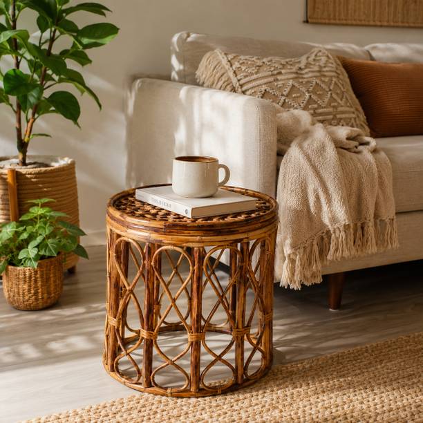 INDIACRAFT Rattan cane multi function bed side table and coffee table Cane Bedside Table