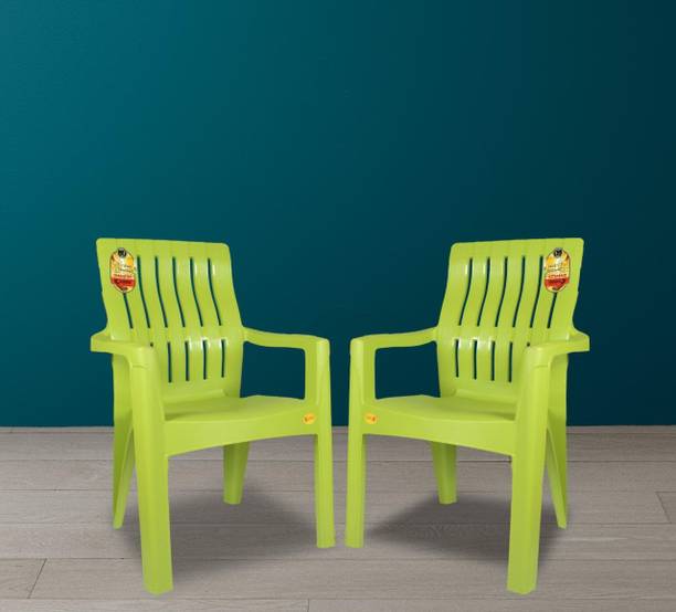 COMFORT Creation Highway Orthopaedic Spinal Support Chair Set of 2 Plastic Living Room Chair