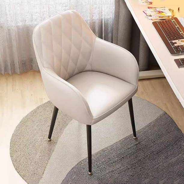 Oakcraft Diamond Luxurious Dining/Accent Chairs with Metal Legs Engineered Metal Living Room Chair