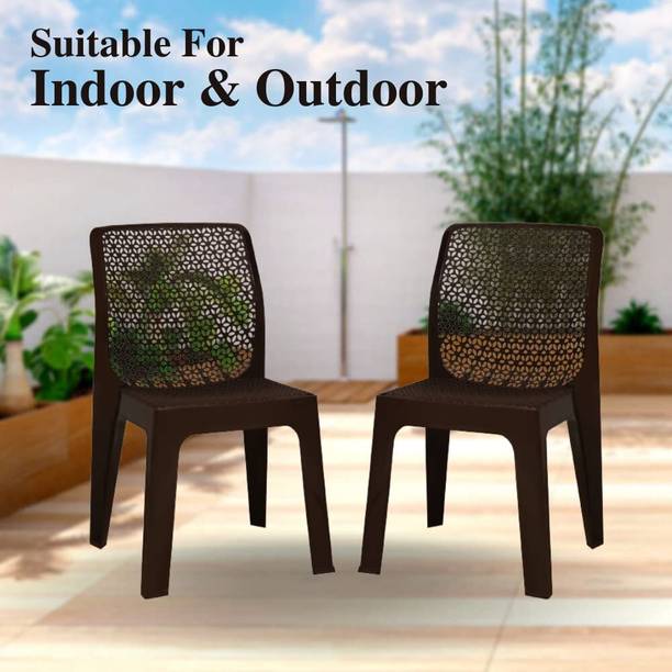 COMFORT Creation Oxy Plastic Chair for Home/Glossy Finish Chair for Office/Dining Room, Kitchen Plastic Living Room Chair