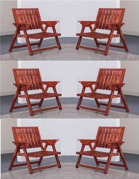 FURNISQUARE Solid Wood Folding Chair | Portable Wooden Chair for Living Room & Outdoor Solid Wood Living Room Chair