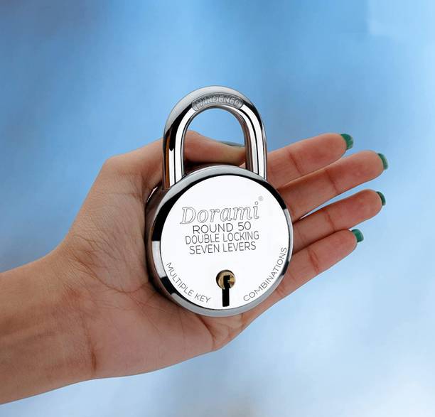 Indora Round 50mm lock Hardened Shackle Double Lock...