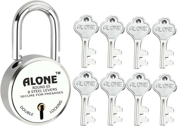 alone Round 65mm Lock for Home Gate Shop & Shutter, Dou...