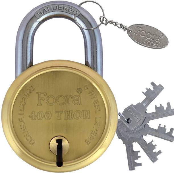 Foora 400 THOu Gold, Hardened Shackle, Double Locking, ...