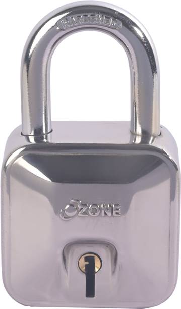 OZONE 8-Lever SS Padlock Jointless Body, Hardened Sha...