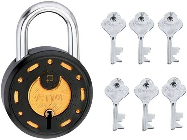 onepro Azco Round Black 65MM,1 Lock 6 keys 8 Levers Do...