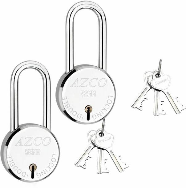 onepro Azco Round 50mm Padlock with Long Shackle Stai...