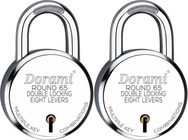 Indora Round 65mm Steel Lock Double Locking 8 Steel Lev...