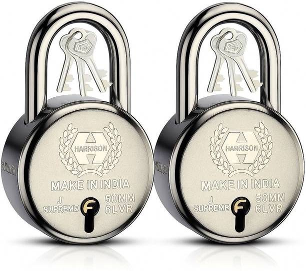 HARRISON 0656 J Supreme Round 50mm BCP Padlock with 7 L...