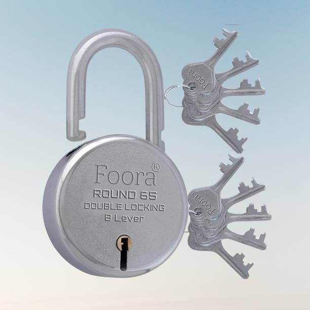 LINK O LINE Foora Round 65mm Padlock with 10 Keys and k...
