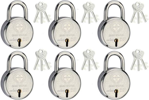 HARRISON 0656 J Supreme Round 50mm BCP Padlock with 7 L...