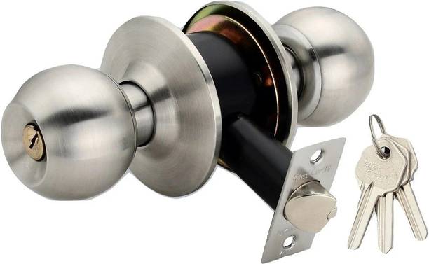 Met Craft Stainless Steel Cylindrical Door Lock Silver ...