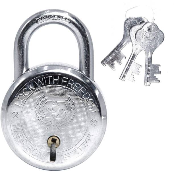 HARRISON Round Padlock 50mm 6 Lever with 3 Keys T-26LIT...