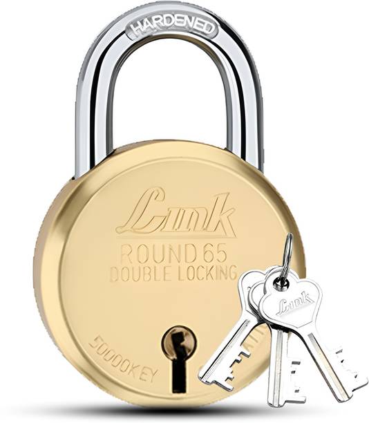 LINK LOCK 65mm New Round Lock Brass Body and Liver ...
