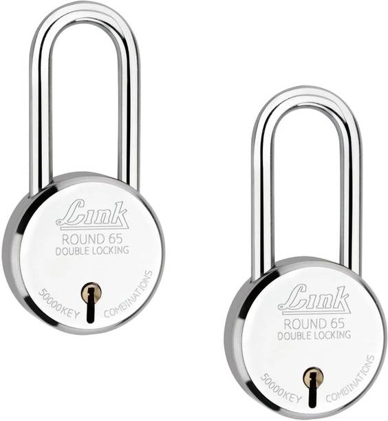 Link 65mm New Round Long Shackle Padlock Iron Lever 50k...