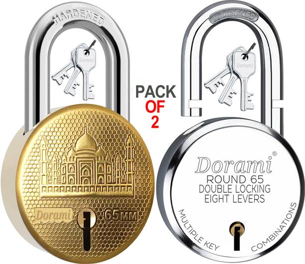 Dorami Round 65mm Locks Hardened Shackle Double Loc...