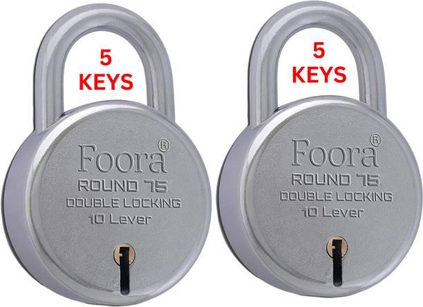 LINK O LINE Round 75 Big Size Lock with 5 Keys, Double ...