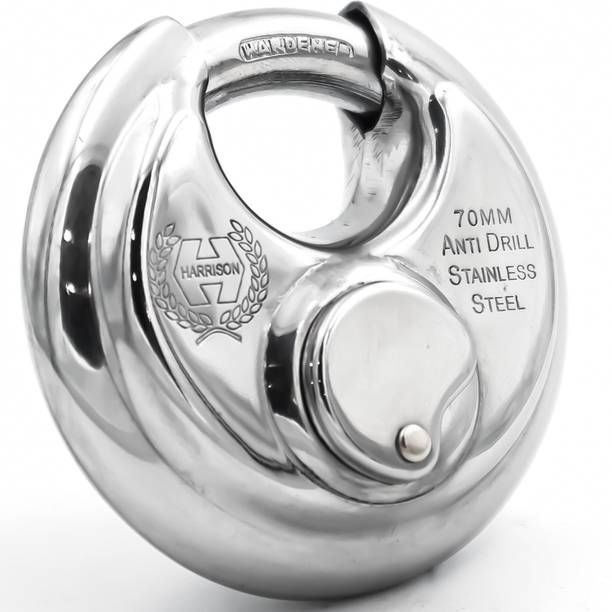 HARRISONLOCK Padlock 70mm 12 Pin With 3 Computerised Key SUPER-STAR-0495/ Mild Steel Material Padlock