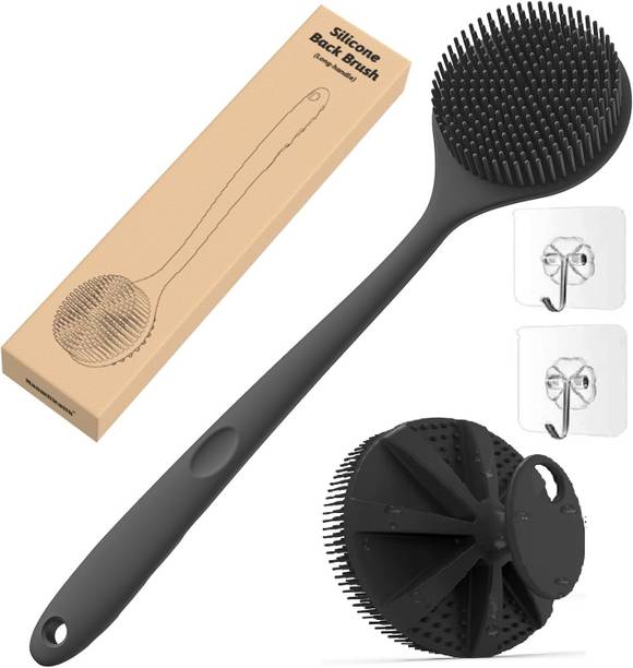 kroywen Silicon Shower Bath BackBrush+Body Scrubber BPA-Free,Hypoallergenic,Eco-Friendly