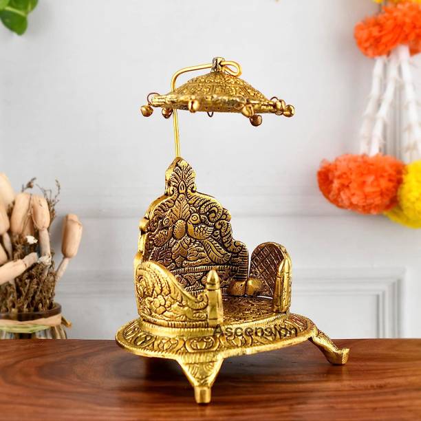 DARIDRA BHANJAN Metal Krishna Sihasan, Laddu Gopal Singhasan,singhasan,singhasan Jhula