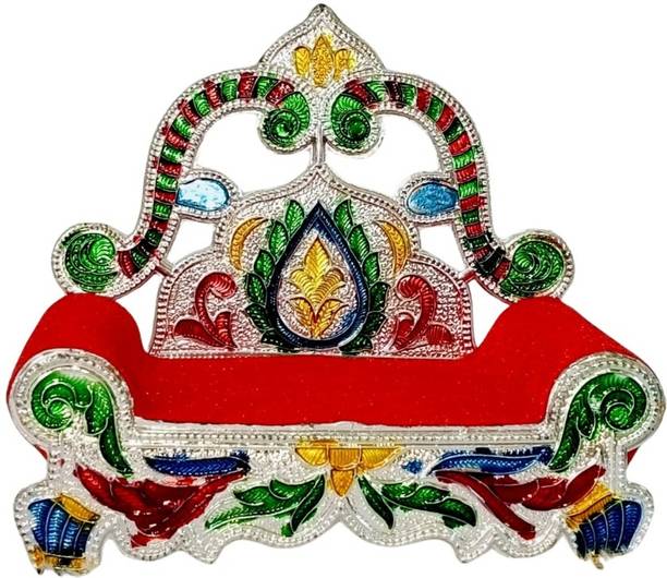 Pripacko Krishna Meenakari Sinhasan, Laddu Gopal Singhasan, God Sinhasan For Pooja Mandir Jhula