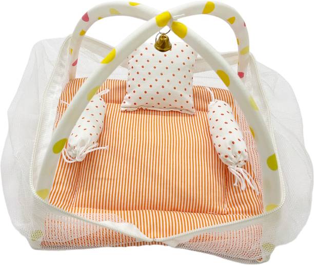 KAMAL CHILD CARE Laddu Gopal Bed 0 to 6 No. Laddu Gopal Ji Jhula, Singhasan, Thakur ji Bed Jhula