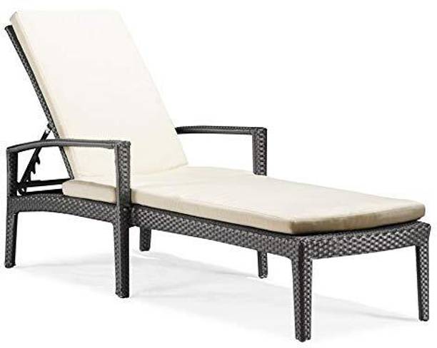 Mymigos Swimming Pool Lounger Black Metal Lounger