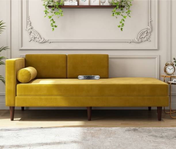 TOPART Wooden Fabric lounge sofa set for living room bedroom office Solid Wood Lounger