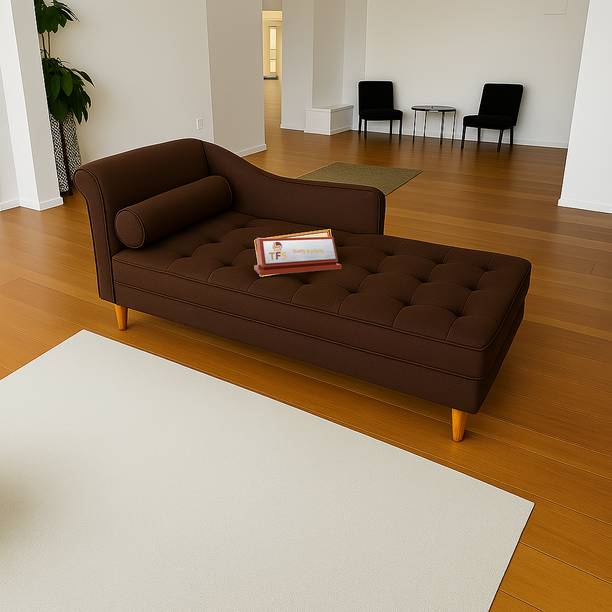 TFS Premium Velvet Tufted Relaxing Chaise/Lounger/Sofa For Home & Living Room Solid Wood Lounger