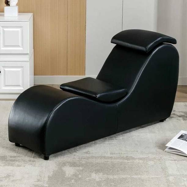 Soul Light Art PU Leather Yoga Chair,Curved Yoga Chaise Lounge Leatherette Lounger