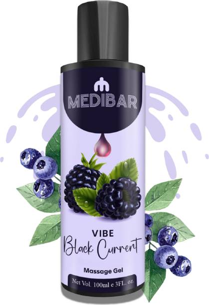 medibar Black Current Lube Intimate & Massage Gel | Easy on skin | Water based lube Lubricant