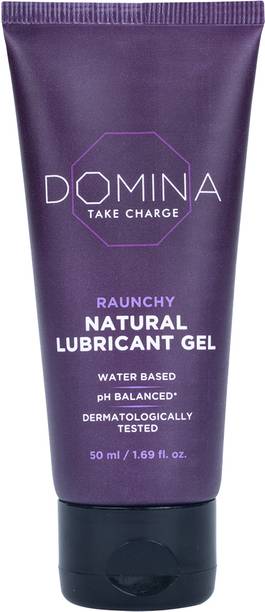 Domina Raunchy Natural Lubricant Gel for Unisex pH Balanced Glycerine Free Lubricant