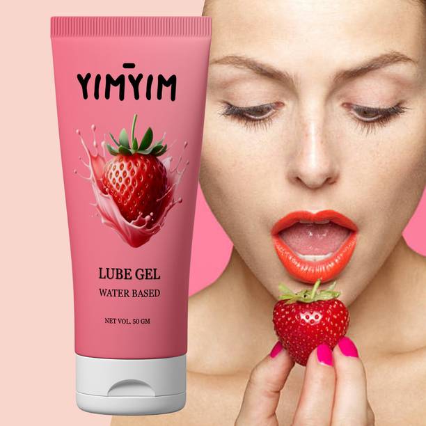 Yim Yim Strawberry Lubricant – Sweet, Kissable & Long Lasting for Couples Play Lubricant