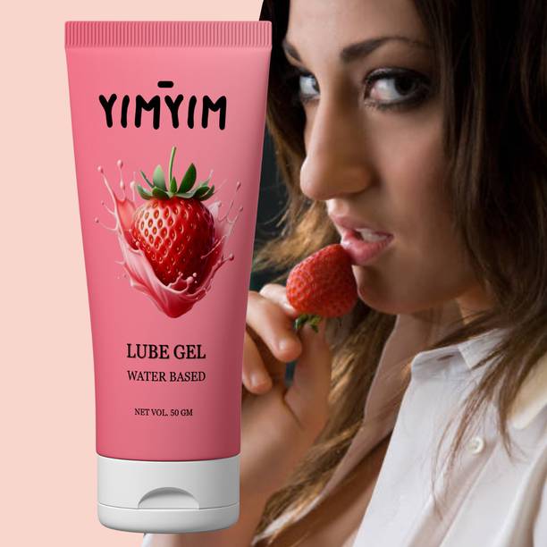 Yim Yim Flavored Strawberry Lube Gel – Edible Intimate Gel for Couples’ Pleasure Lubricant