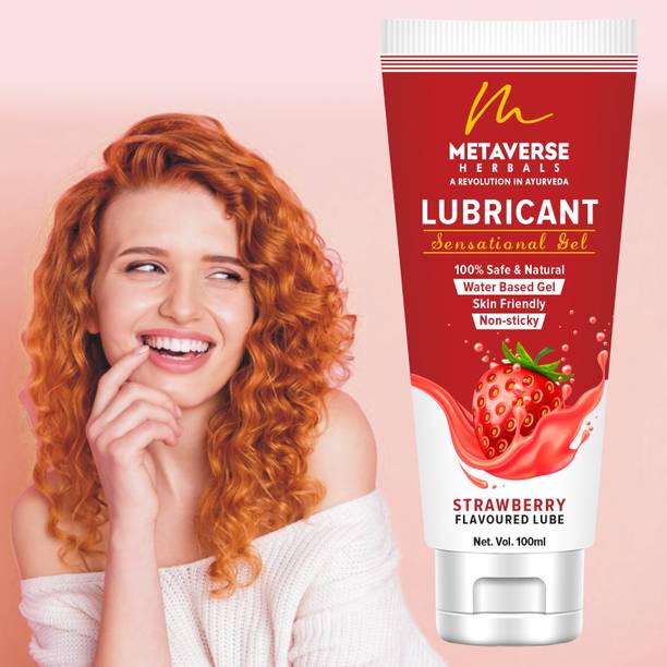 METAVERSE Lubricant Gel for Men & Women Warm Sensation Lube Gel create intimacy Strawberry Lubricant