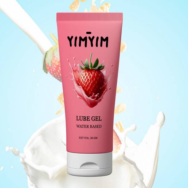 Yim Yim Water-Based Strawberry Lube Gel for Smooth, Comfortable, Long-Lasting Intimacy Lubricant