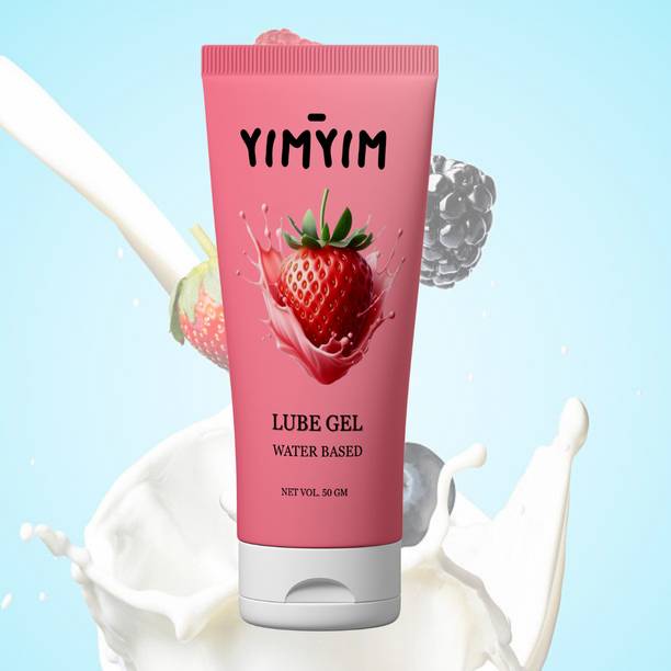 Yim Yim Water-Based Strawberry Lubricant Gel for Smooth, Safe & Moisturized Intimacy Lubricant