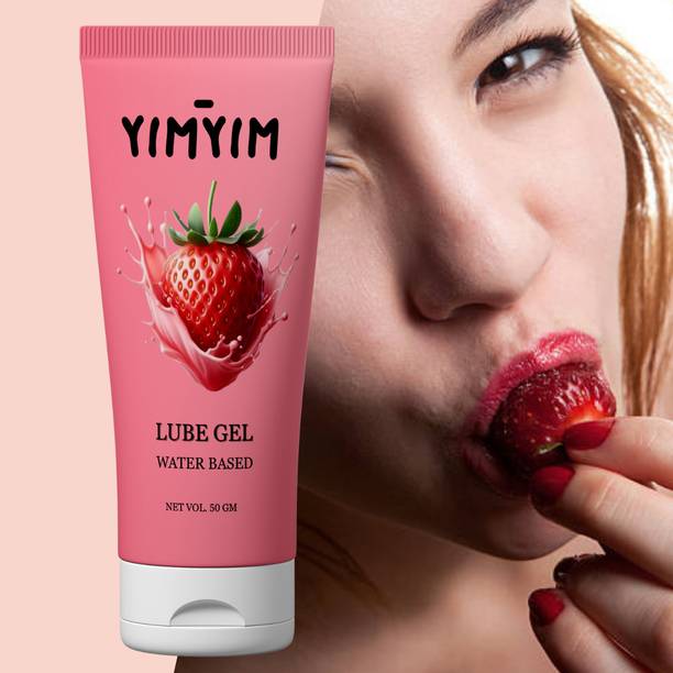 Yim Yim Strawberry Sensual Lubricant Gel – Water-Based, Safe for Sensitive Skin Lubricant