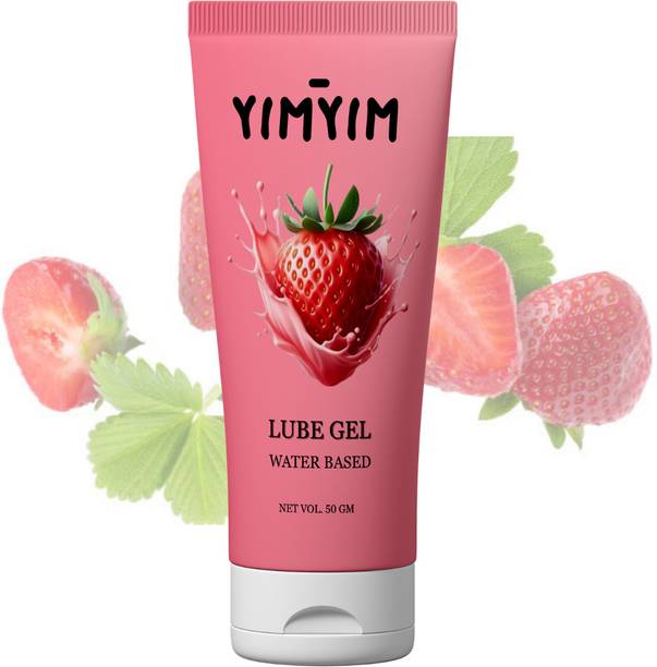 Yim Yim Strawberry Lube – Sweet Kissable Gel for Romantic Nighttime Comfort Lubricant