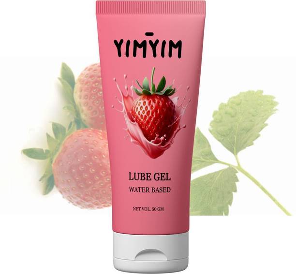 Yim Yim Water-Based Strawberry Lubricant Gel for Smooth, Gentle & Skin-Friendly Intimacy Lubricant