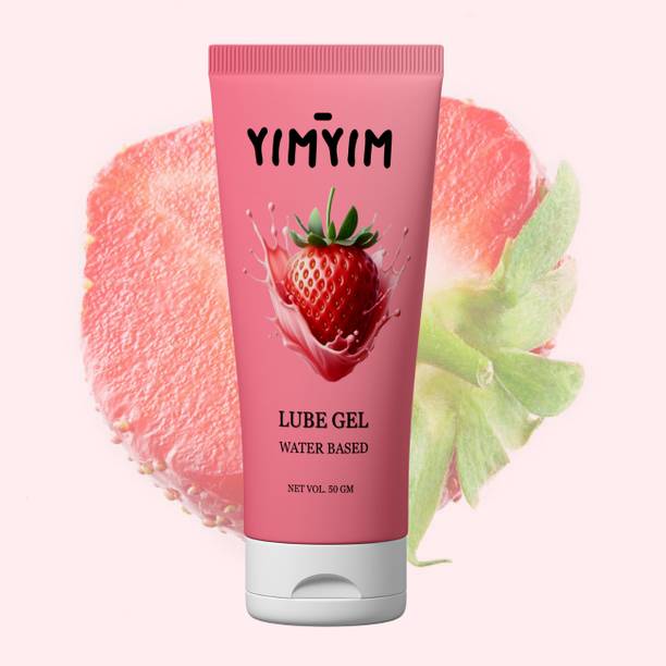 Yim Yim Strawberry Flavored Lube – Sweet Scent, Soft Glide for Couple Intimacy Lubricant