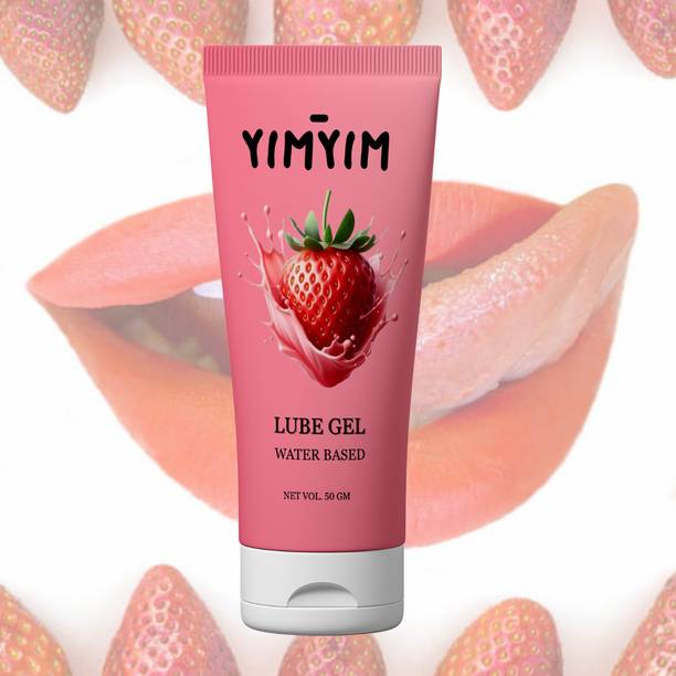 Yim Yim Strawberry Flavored Intimate Lube Gel for Silky Smooth Sensation Lubricant